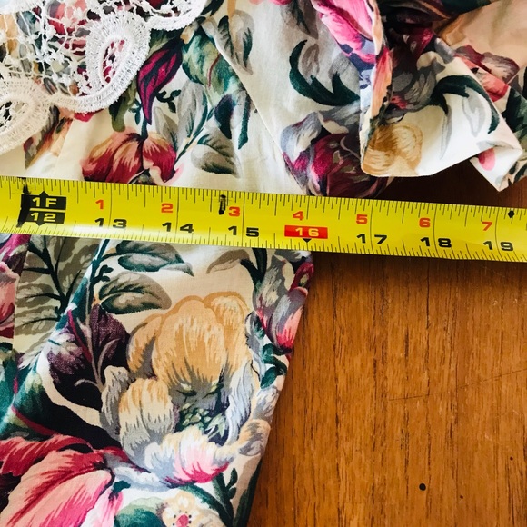 Vintage Midi Floral Cotton Dress by Albi-Ettes Size 11/12 - Picture 9 of 17